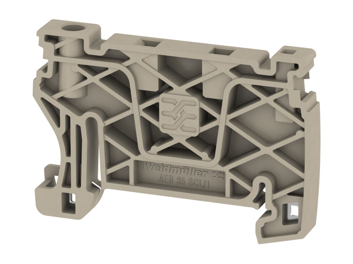 Endplatte TH35/G32 schraubenlos 6.1×50.5×50.1mm beige
