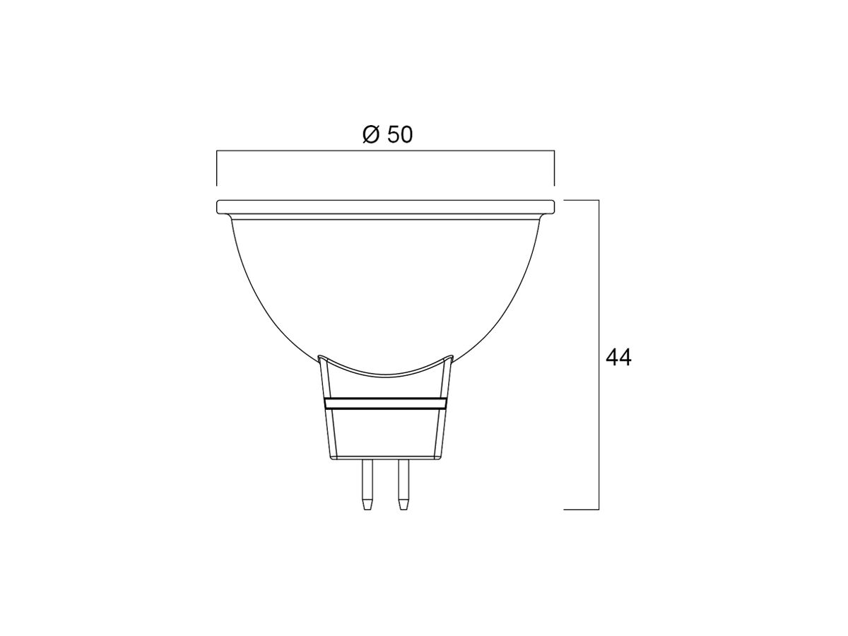 LED-Lampe Sylvania Superia Retro GU5.3 6W 621lm 4000K PAR16 klar 36° Ø50