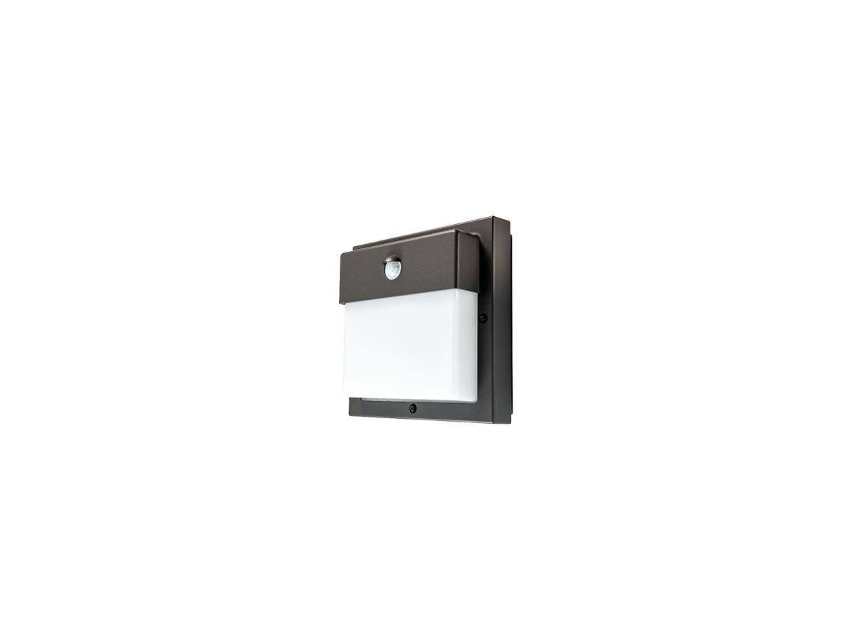 Wandleuchte SG Bassi PIR E27 1×15W IP65 240×240mm anthrazit