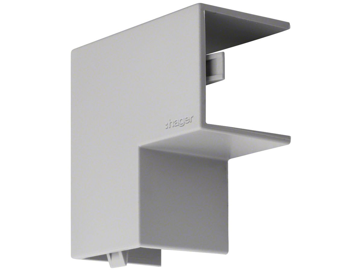 Flachwinkel Hager tehalit.LF 25×25mm grau IP30