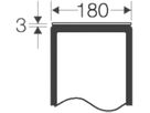 Verschlussplatte grau 180mm für Apparategehäuse Enystar