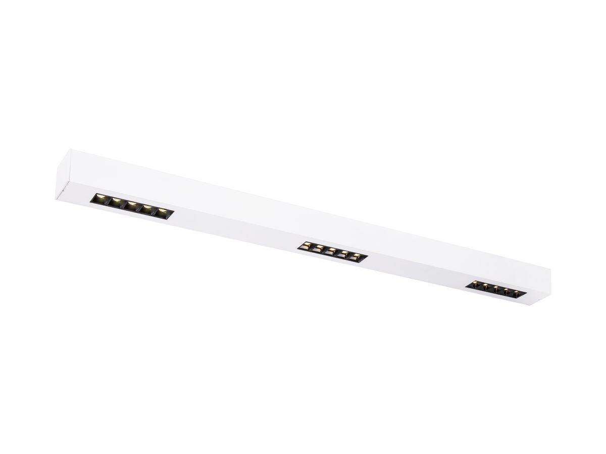 LED-Deckenleuchte SLV Q-LINE CL 45W 2300lm 4000K 30° UGR<10 1000mm weiss