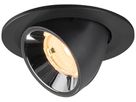 LED-Downlight SLV NUMINOS GIMBLE S 6.7W 1050lm 3000K WB DALI Ø90 sz/cr