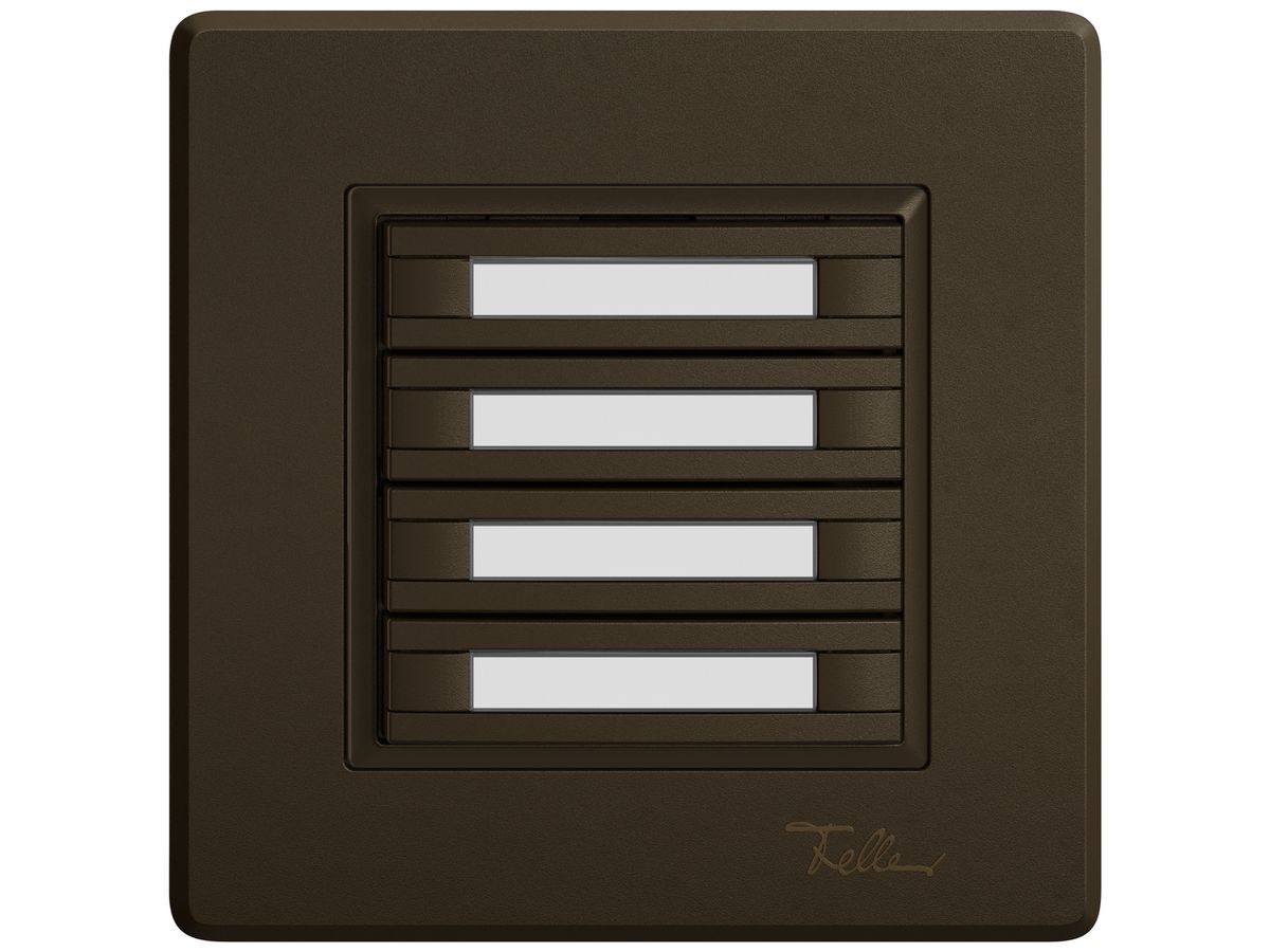 UP-KNX-Taster RGB EDIZIO.liv SNAPFIX® Temperaturfüh.o.LED Pap.8×T 1-Tbed.br