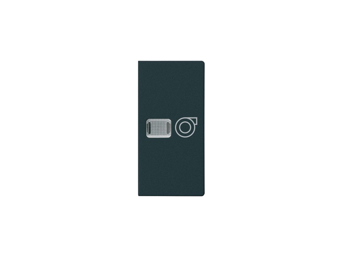 Knopf kallysto mit Symbol Ventilation schwarz
