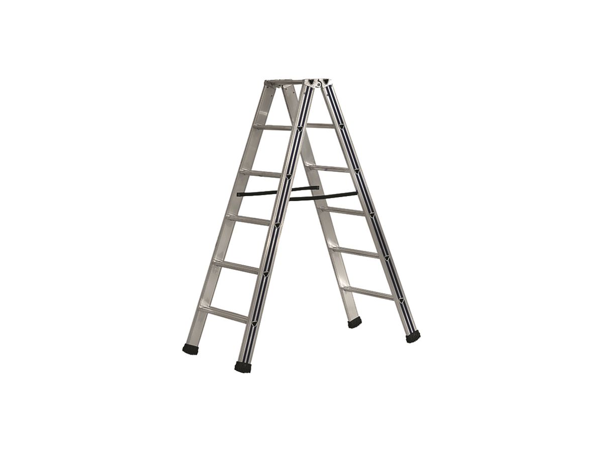 Doppelstufen-Leiter Plica Pikasso, 12 Stufen, Aluminium