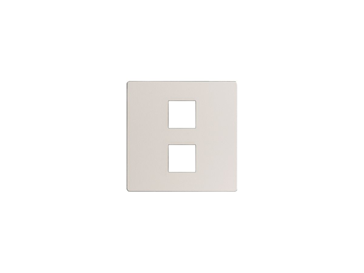 Frontplatte EDIZIOdue elegance für 2×Taster arktikweiss