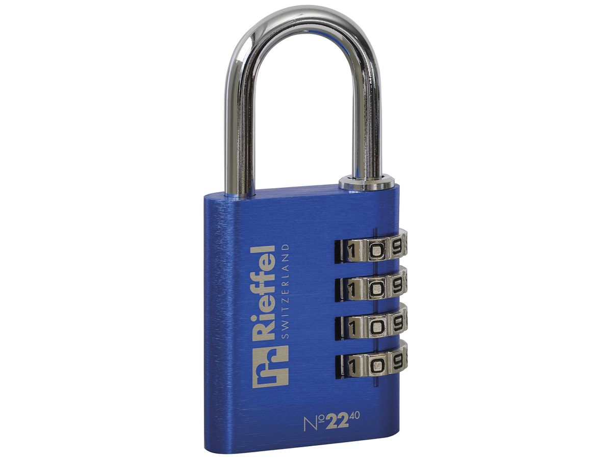 Vorhängeschloss Rieffel 22/40 Stahl 40×20mm blau