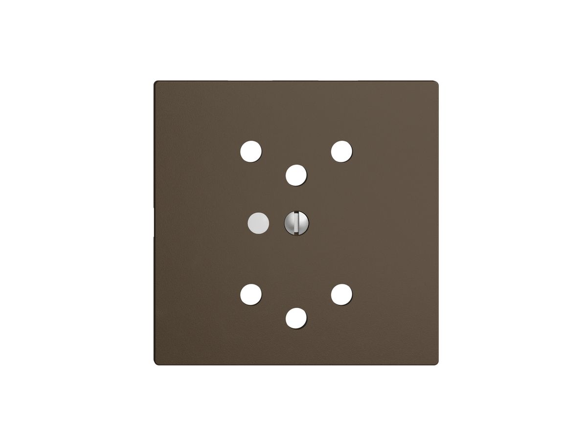 Frontset coffee 60×60mm 2×T12 EDIZIOdue mit Linse