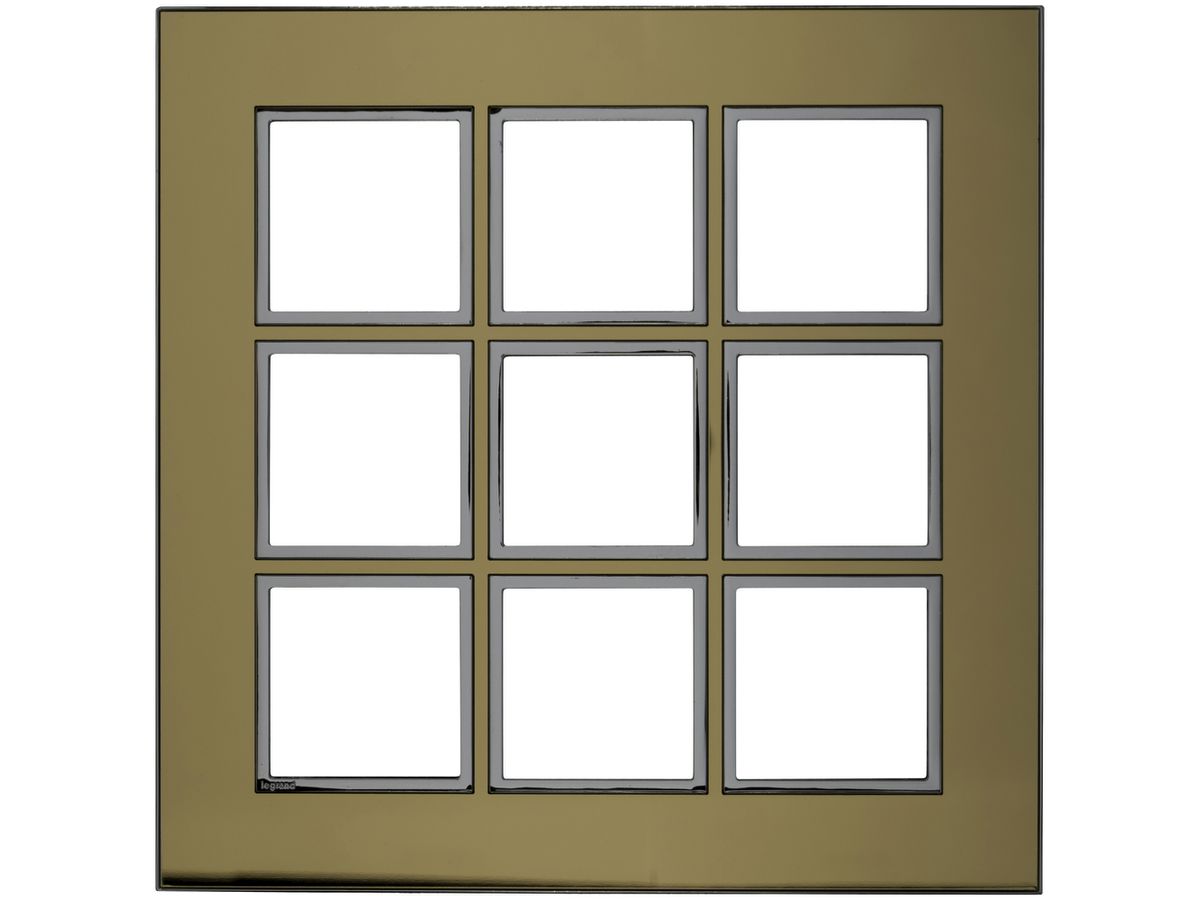 Abdeckrahmen ATO 3×3 Modul, gold reflective