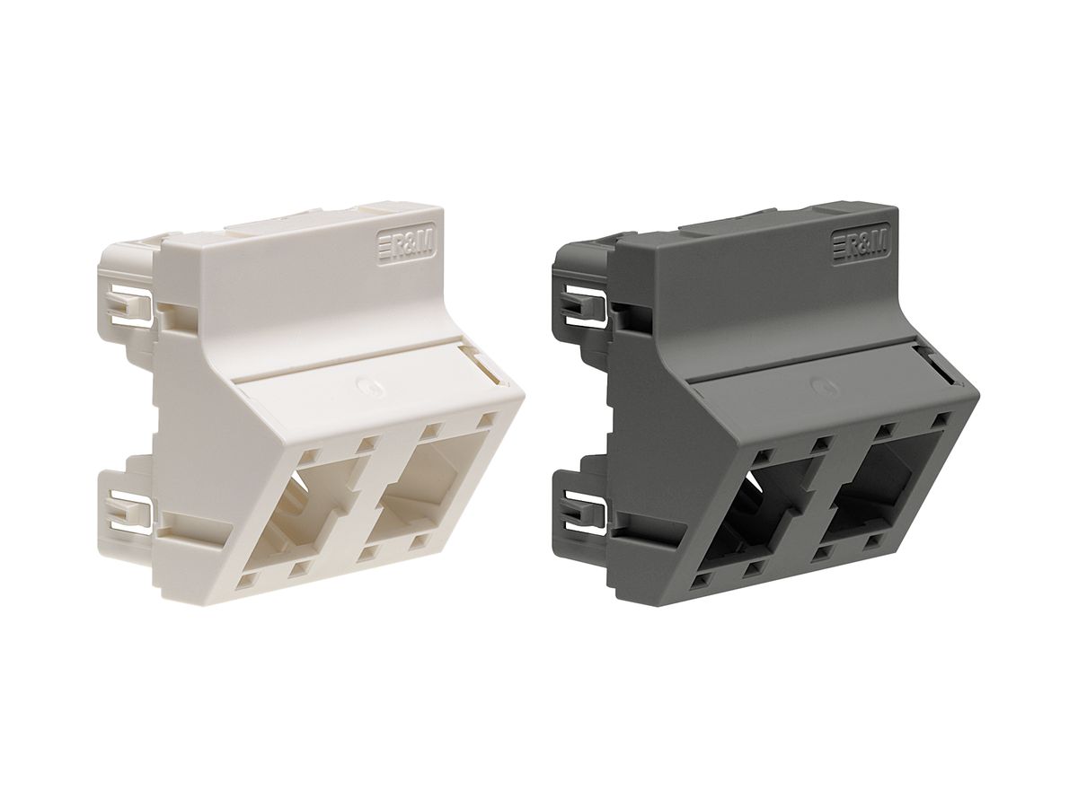 Frontplatte RJ45 R&M 45×45mm weiss