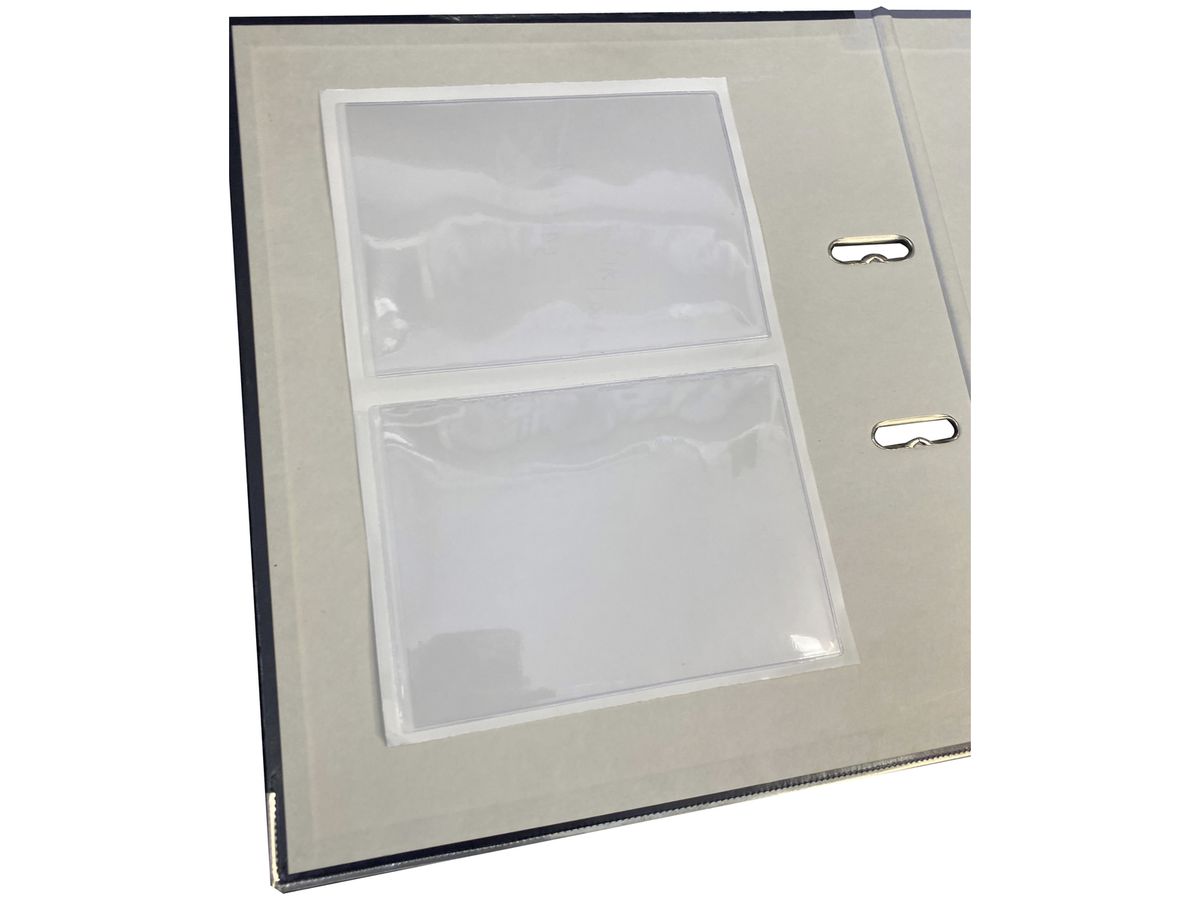 Schutzhülle ELBRO selbstklebend leer transparent 155×115mm Vinyl für A6