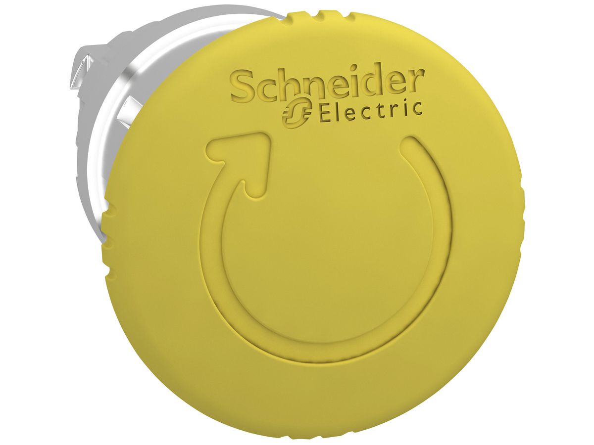 Antriebskopf Schneider Electric für Pilztaste drehbar gelb
