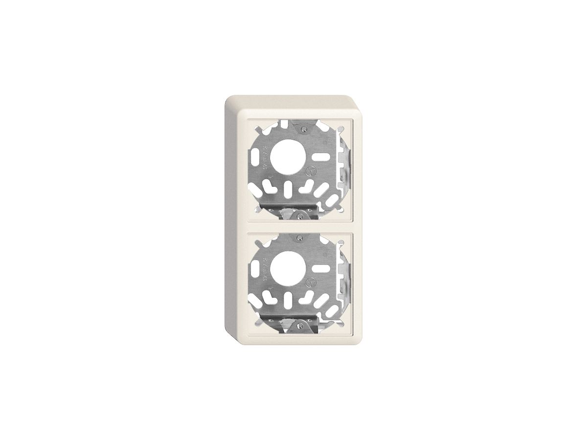 Kappe mit Grundplatte 2×39mm weiss für Kombination FX Universal