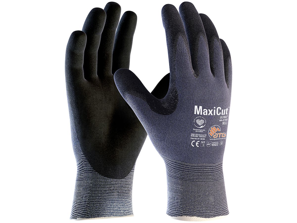 Arbeitshandschuhe ATG® MaxiCut® Ultra™ Grösse 6/XS schwarz-blau