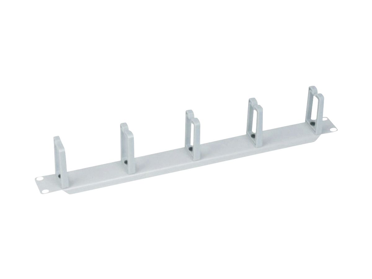 Rangierpanel 19" VALUE, 5× Kabelring Typ C 43×68mm 1HE St/KS grau
