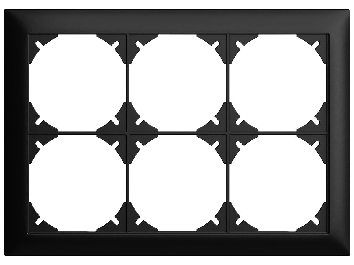 UP-Kopfzeile EDIZIOdue SNAPFIX® 2×3 horizontal 208×148mm schwarz