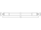 LED-Röhre LEDVANCE G13 42V 20W 3100lm 4000K 1500mm T8 mattiert