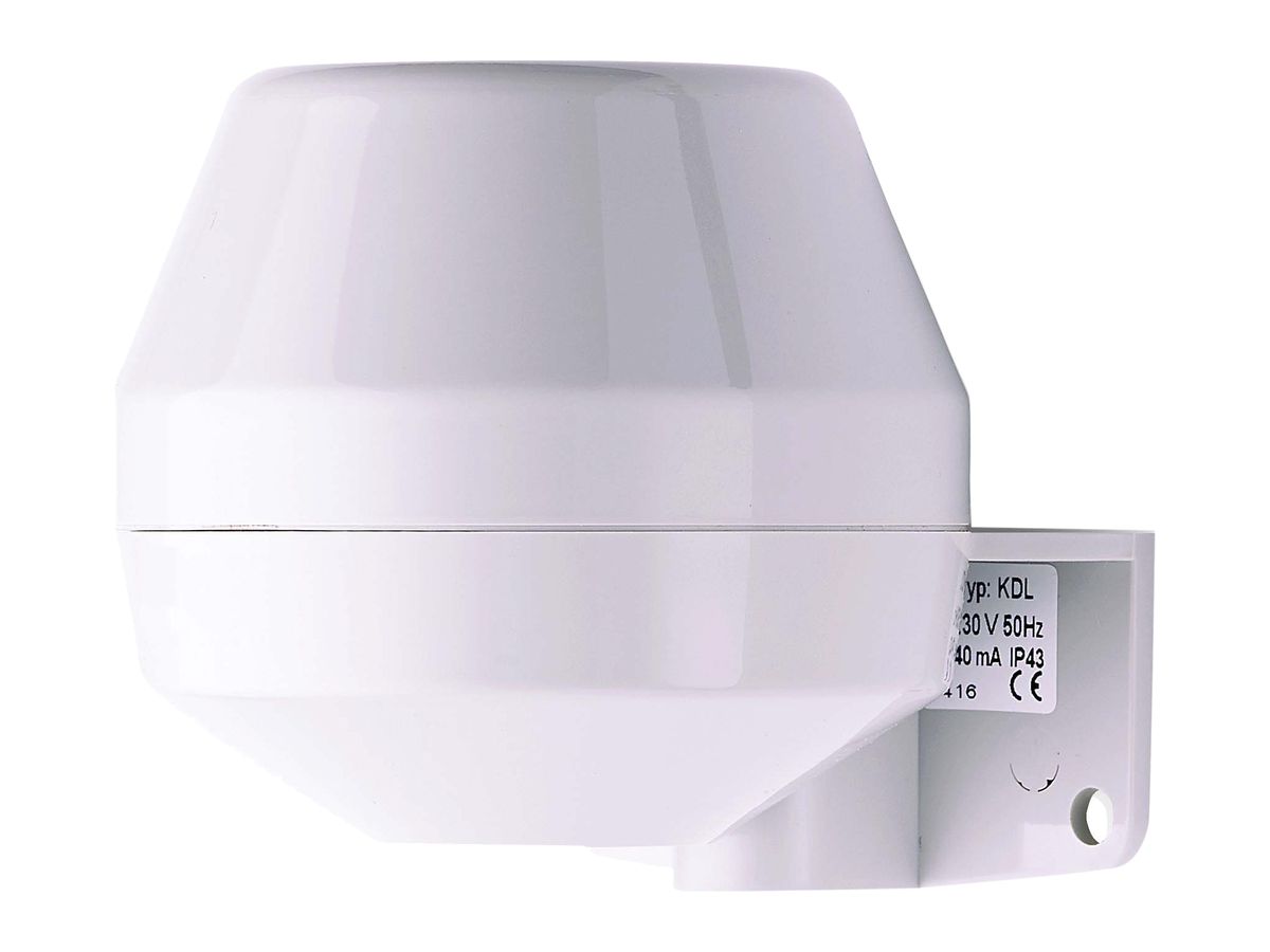 Signalhupe Comax KHL4.024.2, 24VDC 26mA 92dB IP43 72×75×80mm, hellgrau