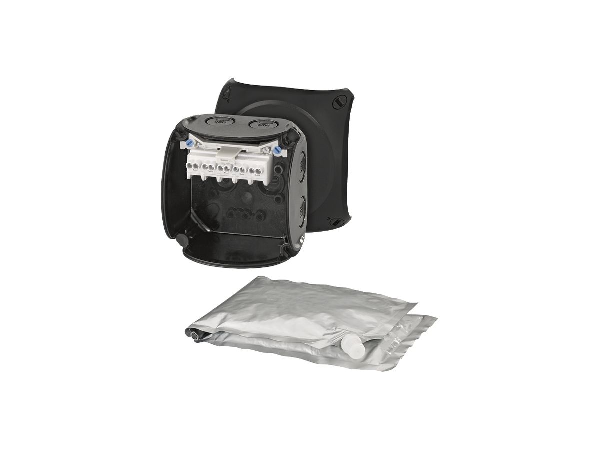 AP-Abzweigdose Hensel WP schwarz 1.5…2.5mm² 5P 350ml 20A