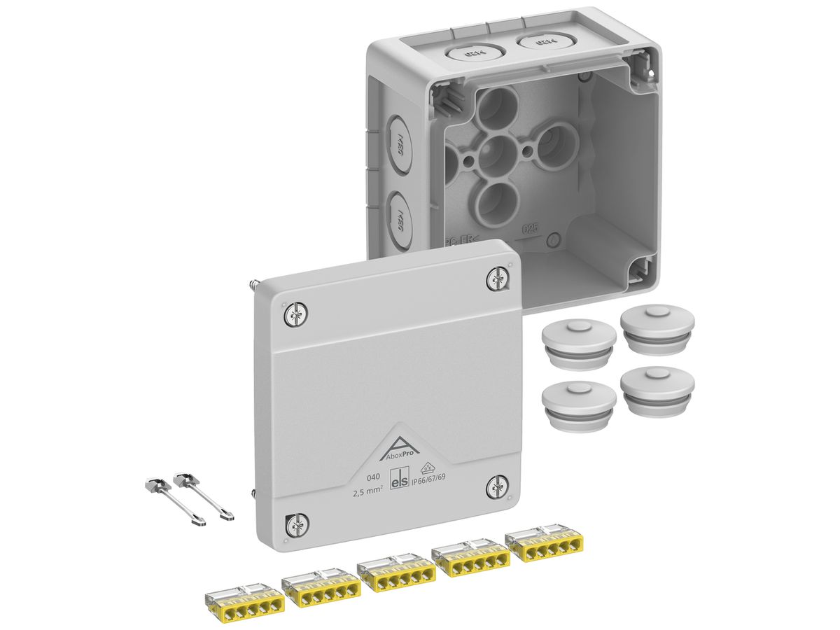 AP-Abzweigdose Spelsberg Abox Pro 040-2,5² 102×102×70mm IP69 gu