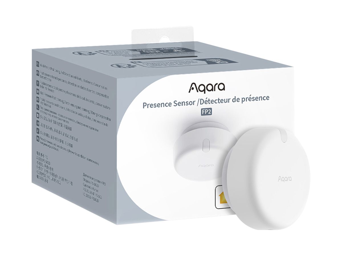 AP-RF-Präsenzmelder Aqara FP2 PS-S02D 120° ≤8m Wi-Fi/Zigbee 5VDC weiss