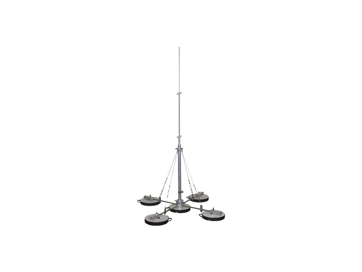 Fangmasten-Set Flury FL 89 Al L=5500mm, 4-teilig, freistehend