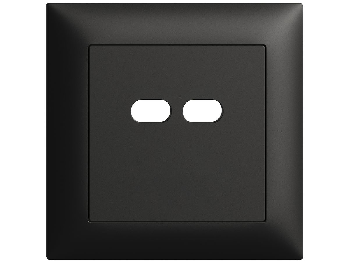 UP-Montageset Feller EDIZIOdue für Steckdose USB 18W 2×Typ C schwarz