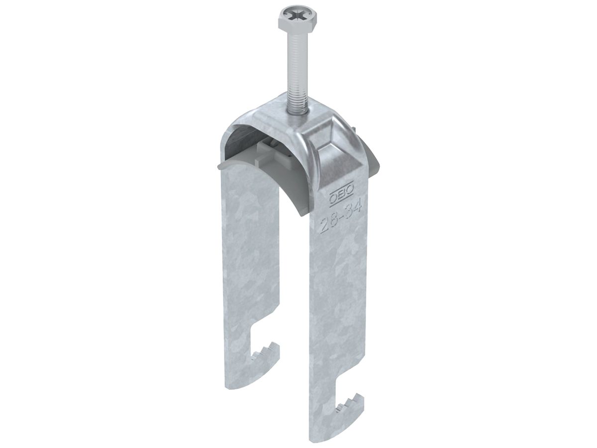 Schnellverleger BET 2056 F-Fuss Kunststoff 28…34mm 2×Kabel Stahl tfZn