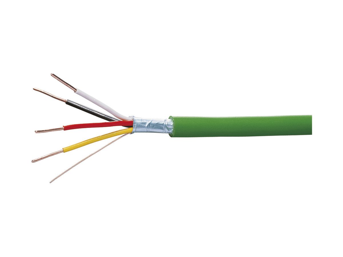Kabel Hager KNX-Y(ST)Y 2×2×0.8mm PVC grün Rolle L 500m Eca