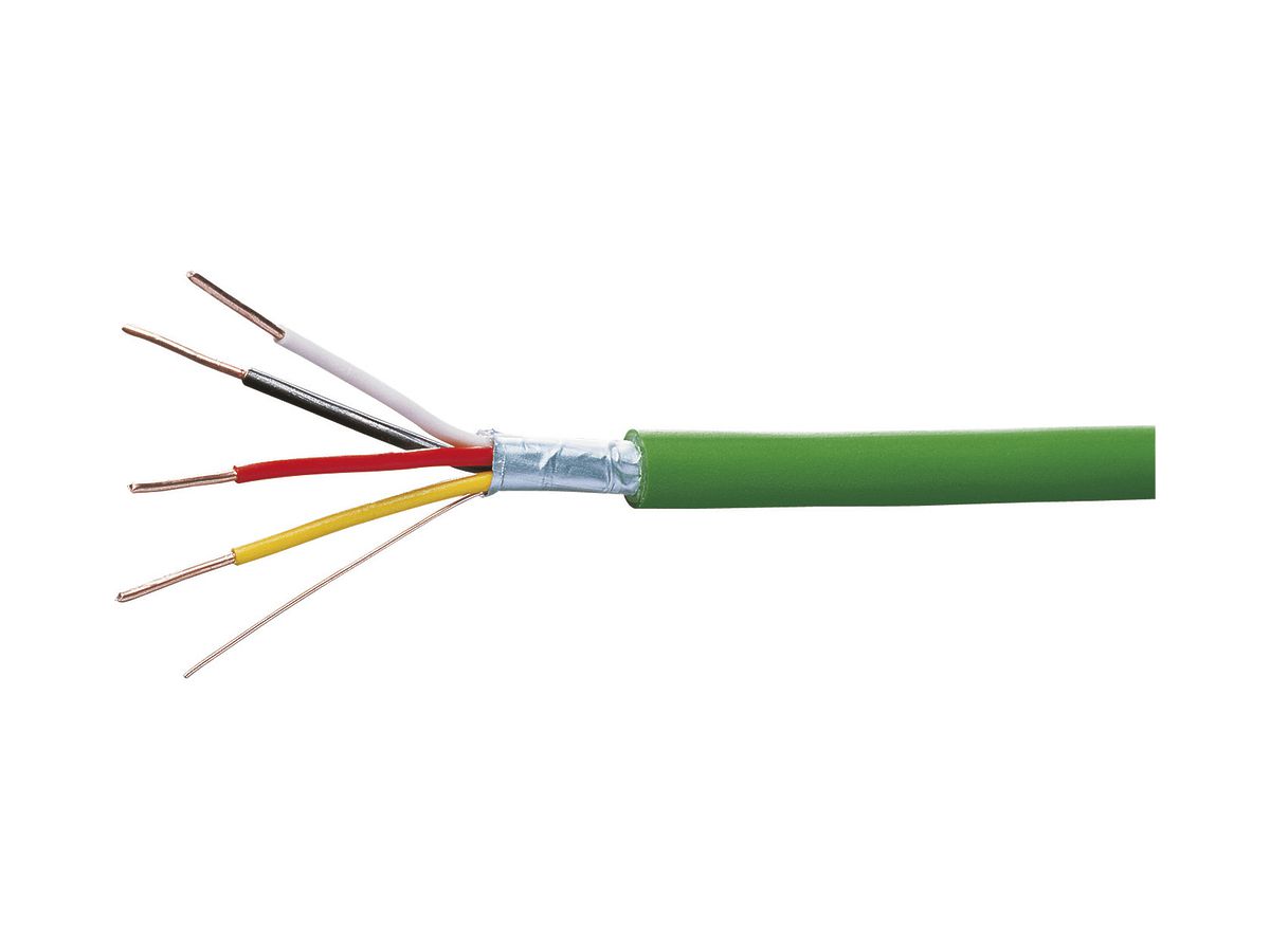 Kabel Hager KNX-Y(ST)Y 2×2×0.8mm PVC grün Rolle L 500m Eca