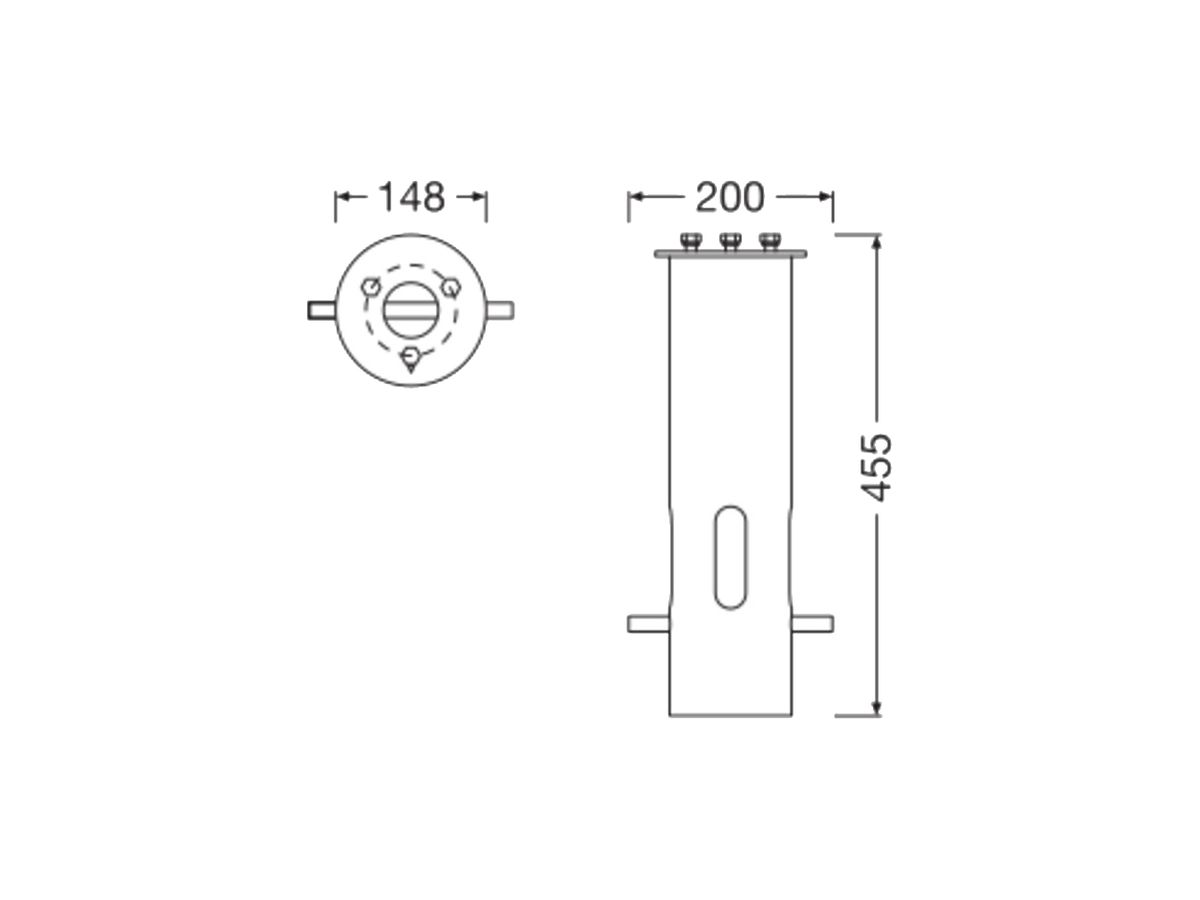 Betonanker LEDVANCE URBAN Ø148×455mm Stahl Zink