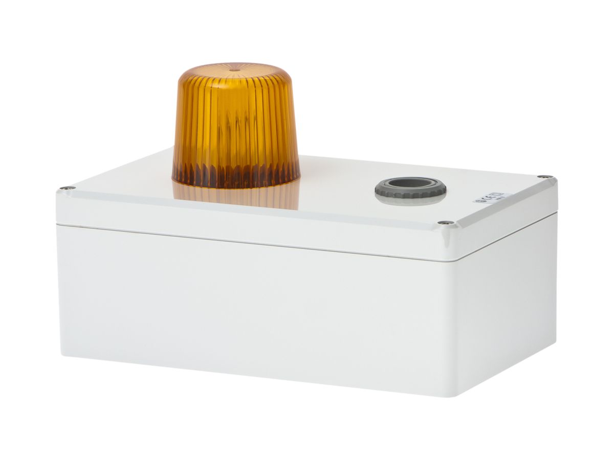 Blitzleuchte Hugentobler Typ 100 mit Sirene 12VDC orange