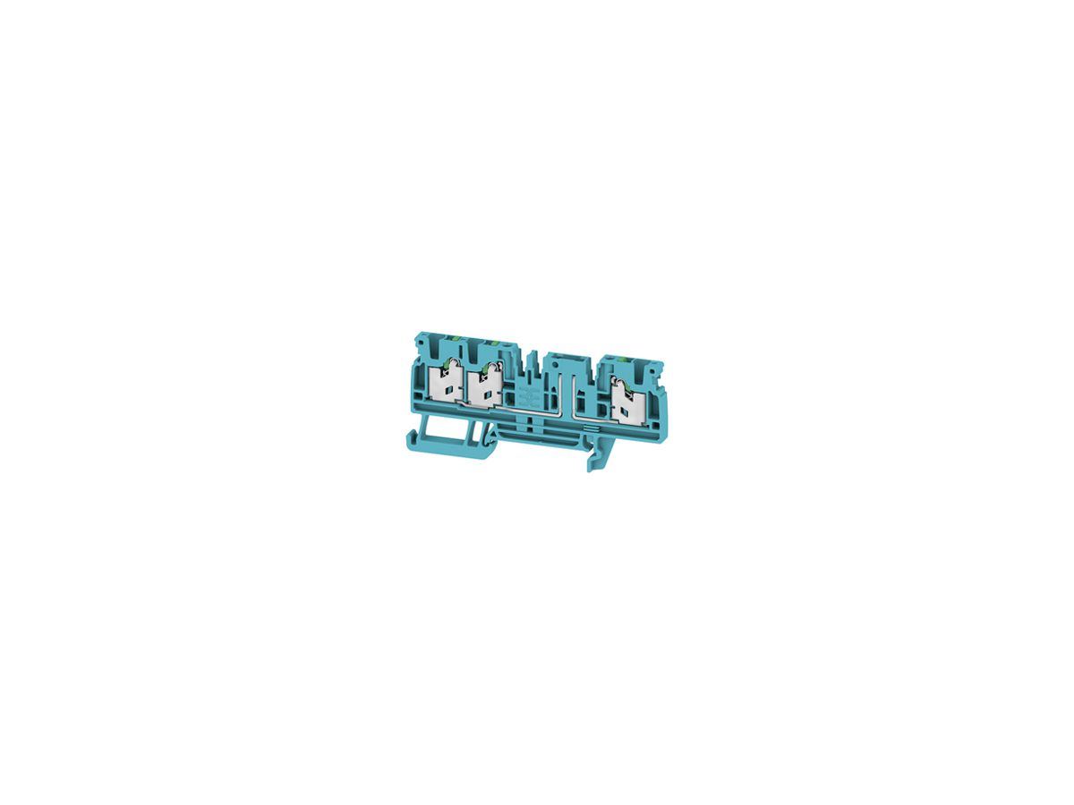 Durchgangs-Reihenklemme WM SDT 3C 0.5…2.5mm² 20A/500V Snap-in TH35 bl
