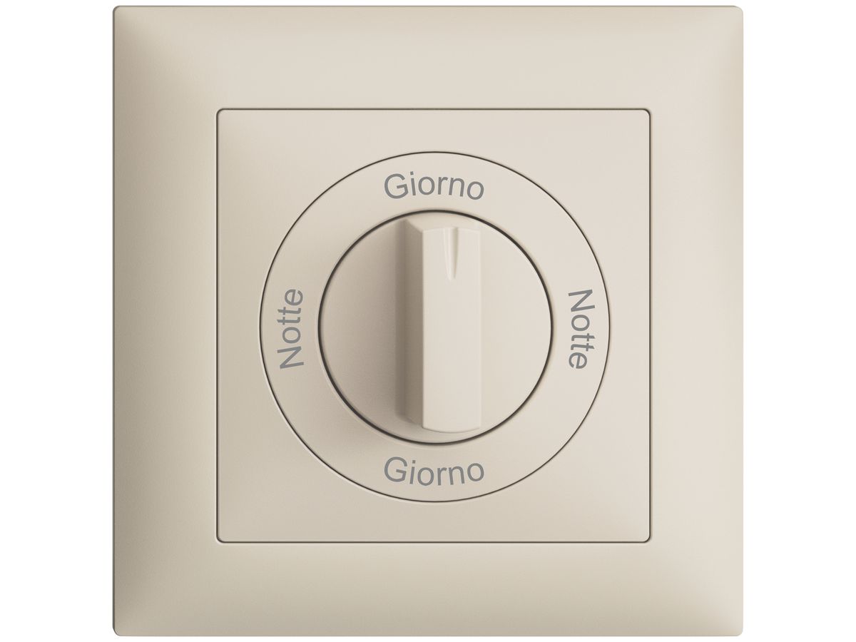 Frontset Notte-Giorno-Notte-Giorno EDIZIOdue 88×88mm crema