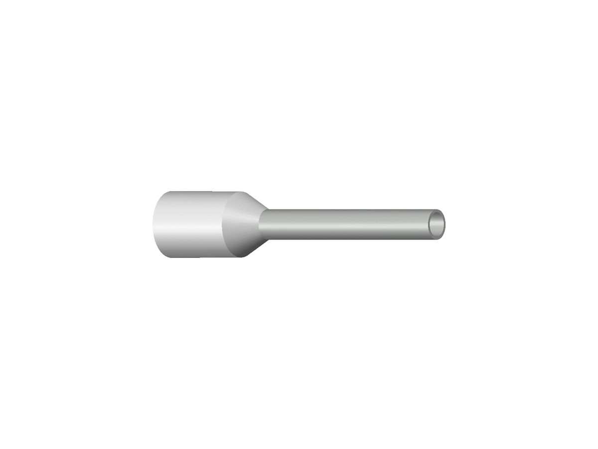 Aderendhülse Typ A isoliert 0.75mm²/10mm weiss