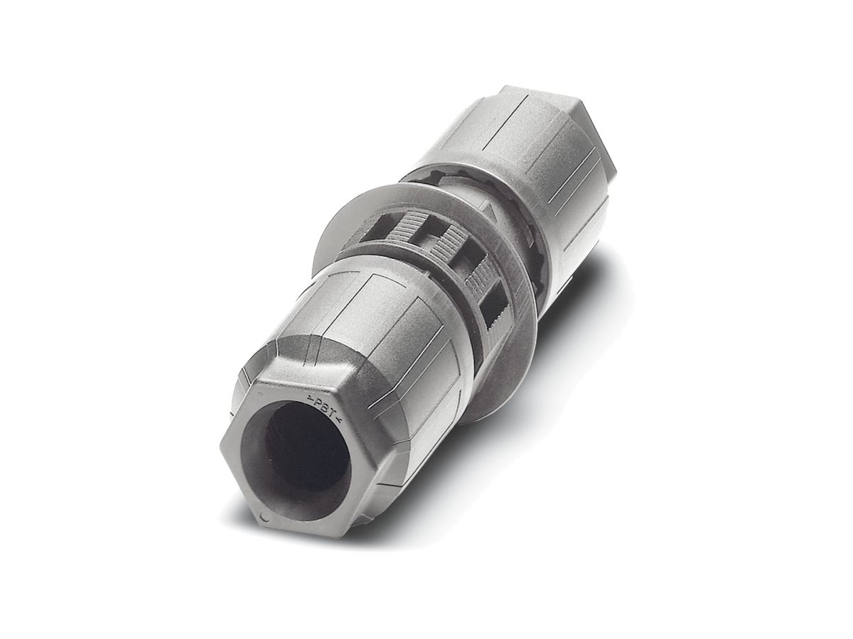 Verbinder/Durchführung QUICKON 4LPE 2.5mm² Ø6…11mm 2×Mutter grau