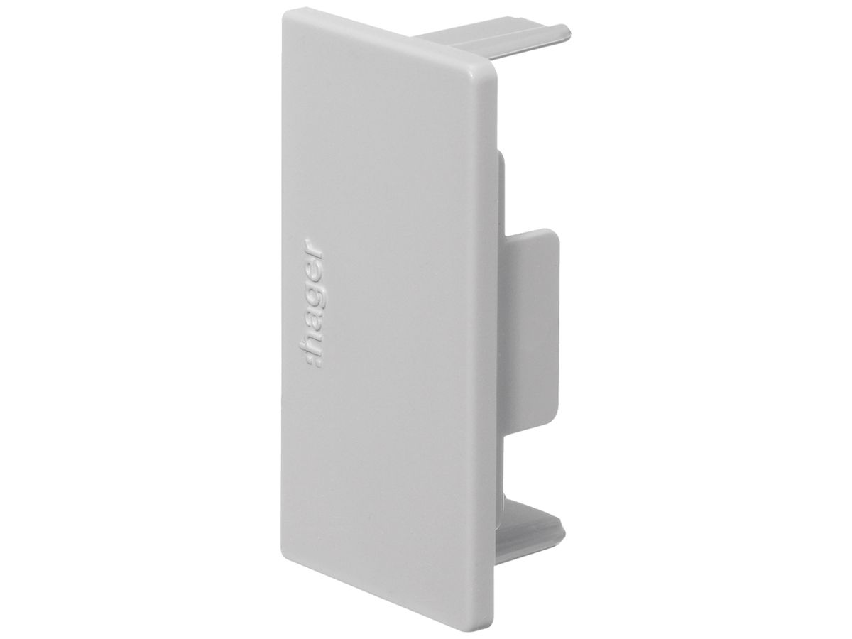 Endstück Hager tehalit.LF 57×30mm grau IP30