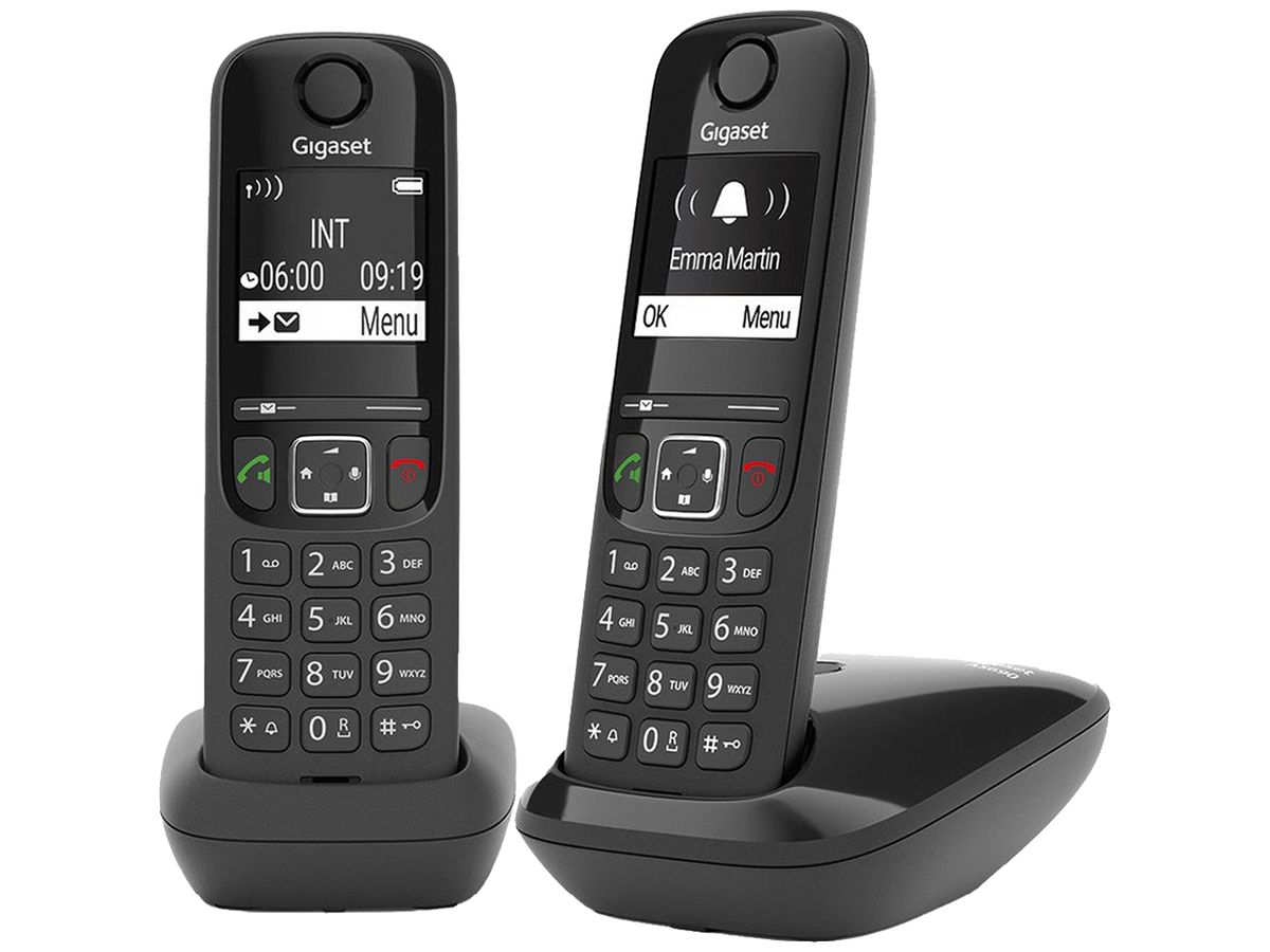 Set Telefon schnurlos Gigaset AS690 Duo