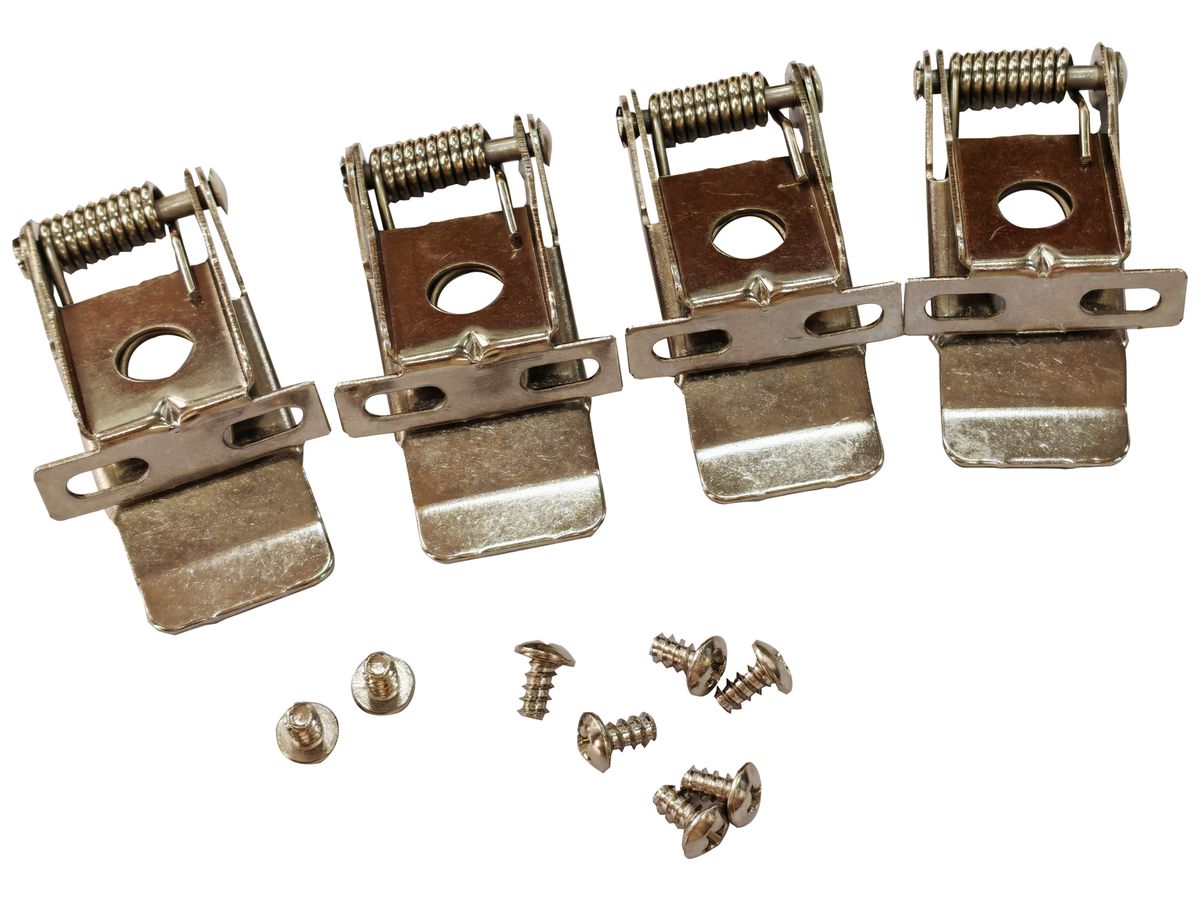 Montageklammer DOTLUX Stahl 50×22mm Silber 4er Set