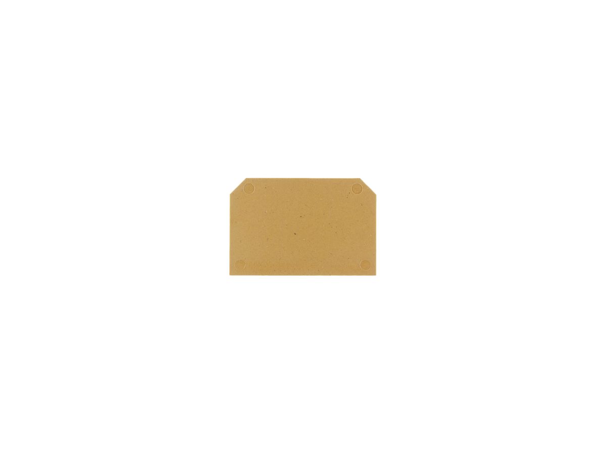 Abschlussplatte Weidmüller SAKS1+3 KRG 54×3mm beige, gelb