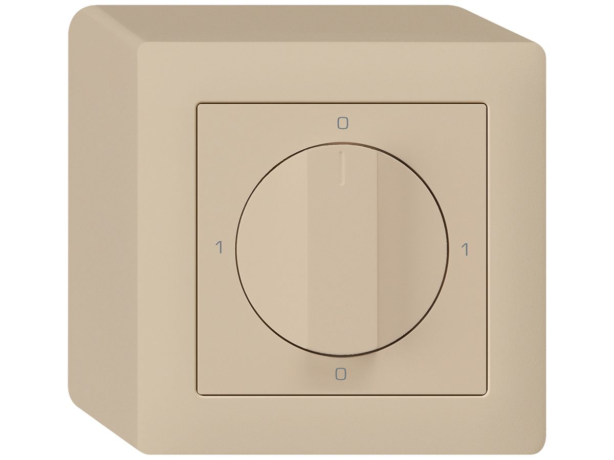 AP-Drehschalter kallysto 0/2L beige mit Drehgriff