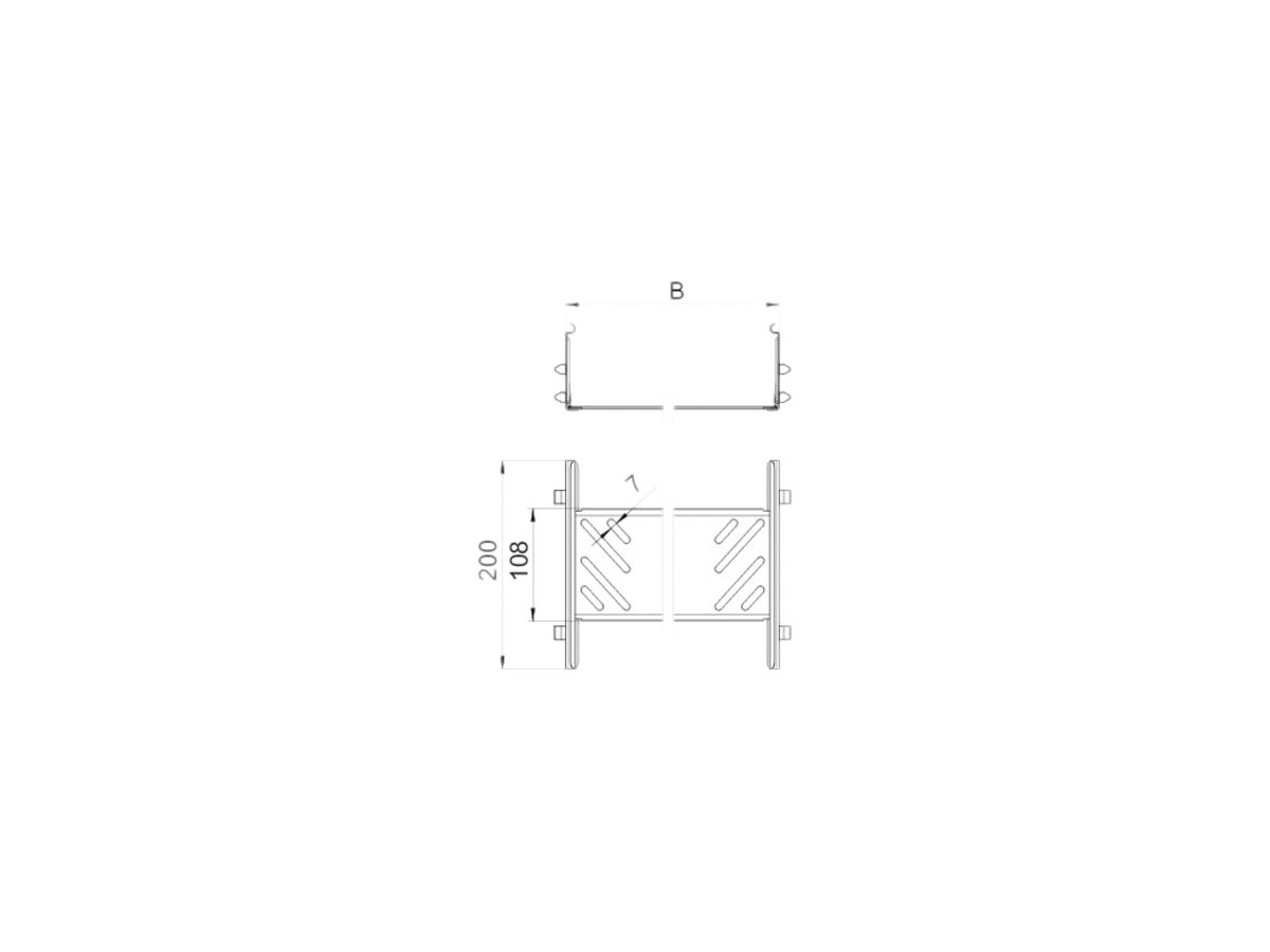 Längsverbinder-Set Magic Bettermann KTSMV 110×200mm bandverzinkt
