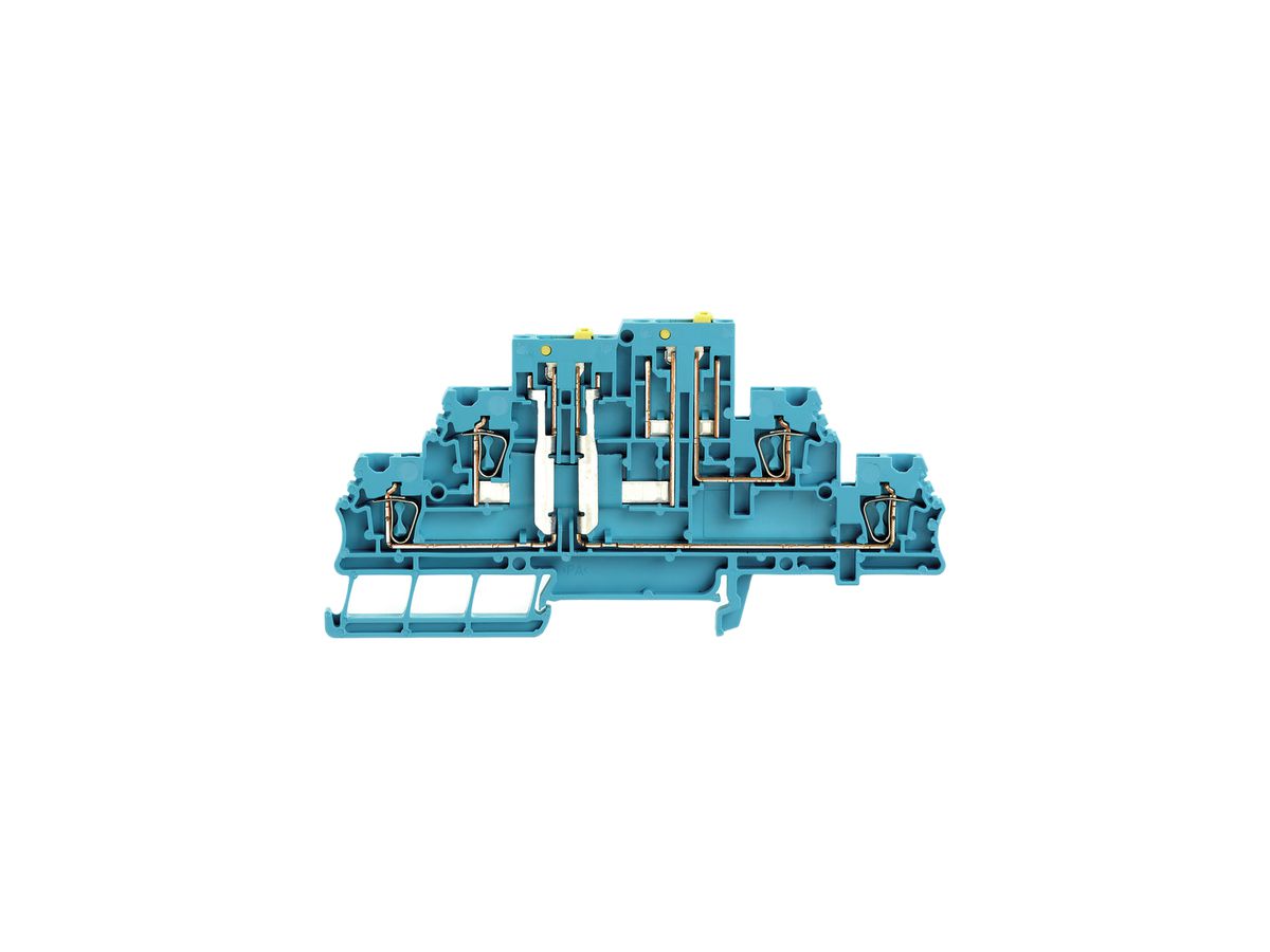 Mehrstock-Reihenklemme Weidmüller ZDTR 2.5 Zugfeder 2.5mm² 2 Etagen blau