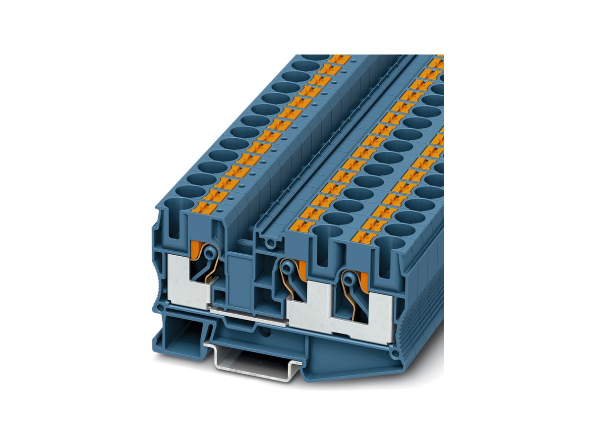 Reihenklemme 0.5…16mm² blau Push-in-Anschluss PT 10-TWIN BU