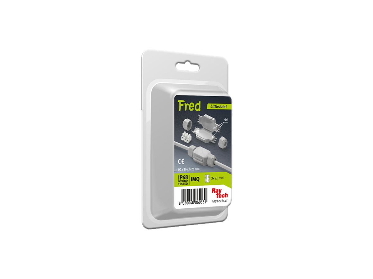 Verbindungsmuffe Raytech FRED-MP, mit Gel, Kabel Ø8…13mm, IP68