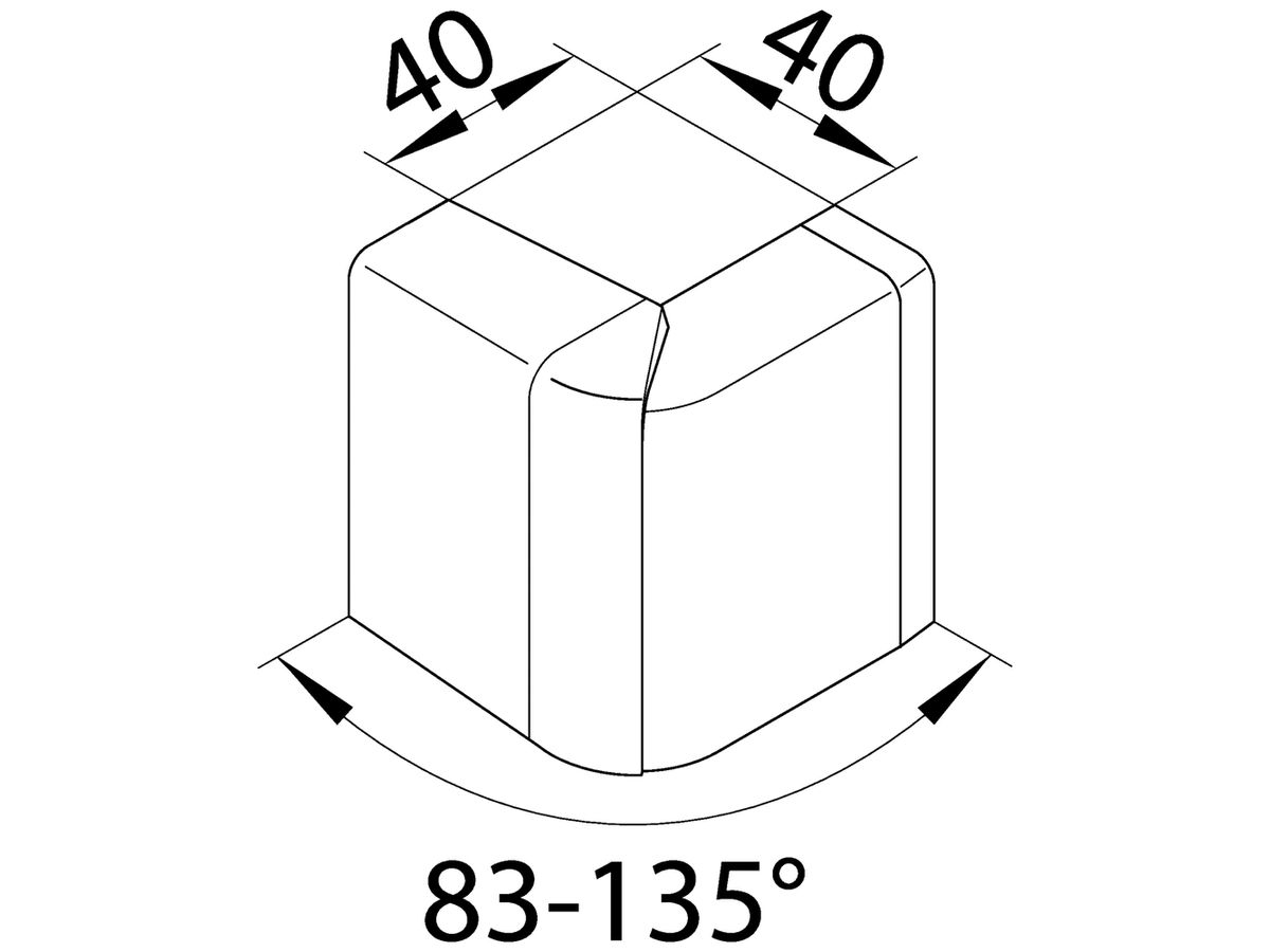 Ausseneck tehalit für SL20055, verkehrsweiss