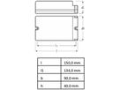 LED-Betriebsgerät Osram OT 165W 90…260V 150…1050mA DALI 150×90×40mm