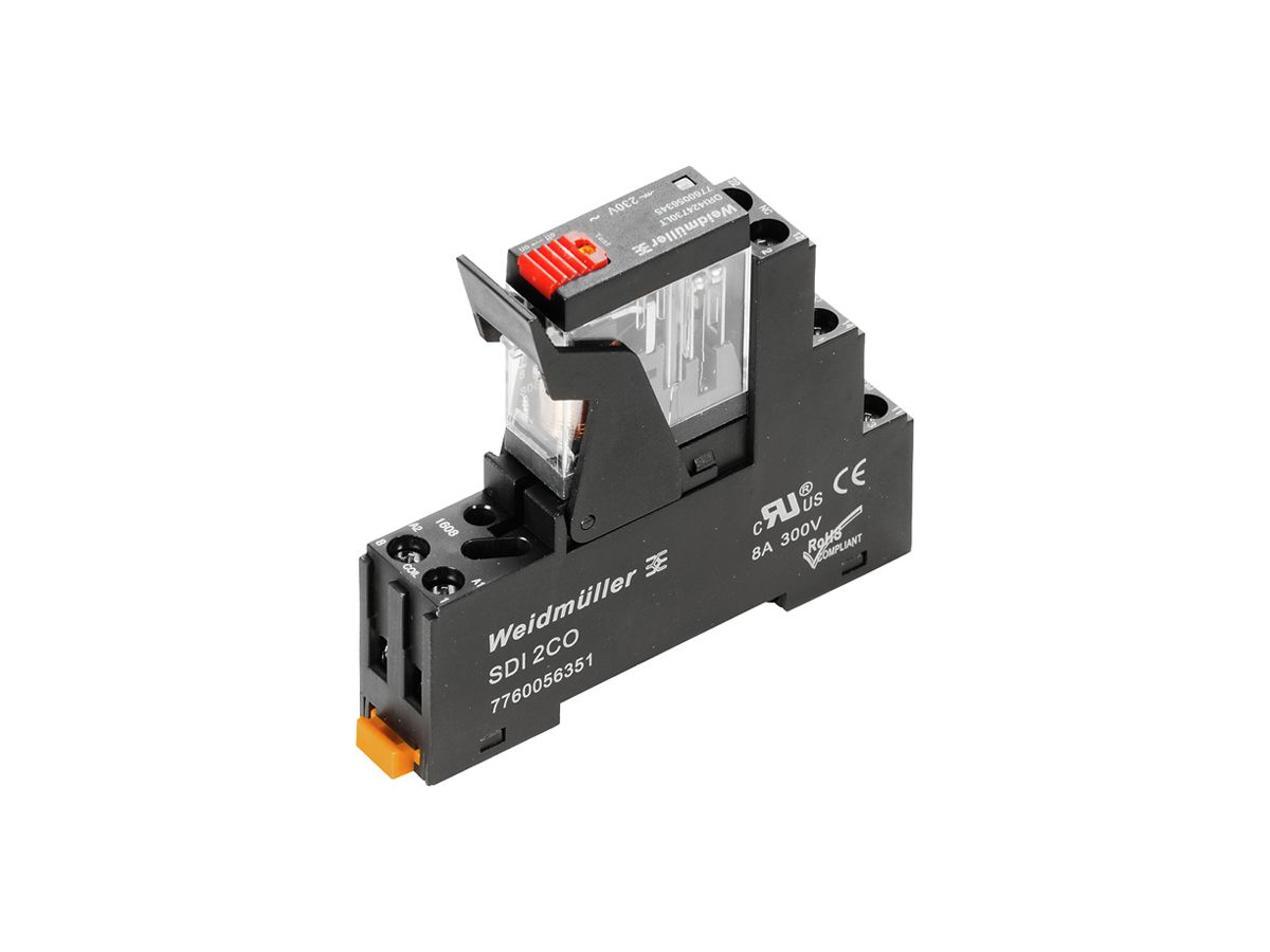 Relais WM DRIKIT LD/PB 2CO AgSnO2 92…126.5VAC 5A/250VAC