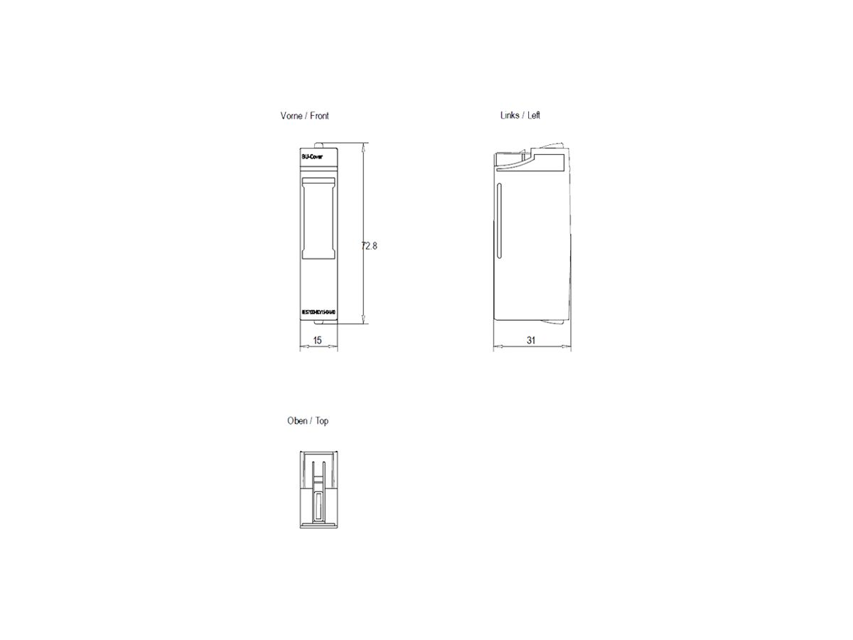 SPS-Blindmodul Siemens SIMATIC ET200SP für Leerplätze 5 BU 15mm